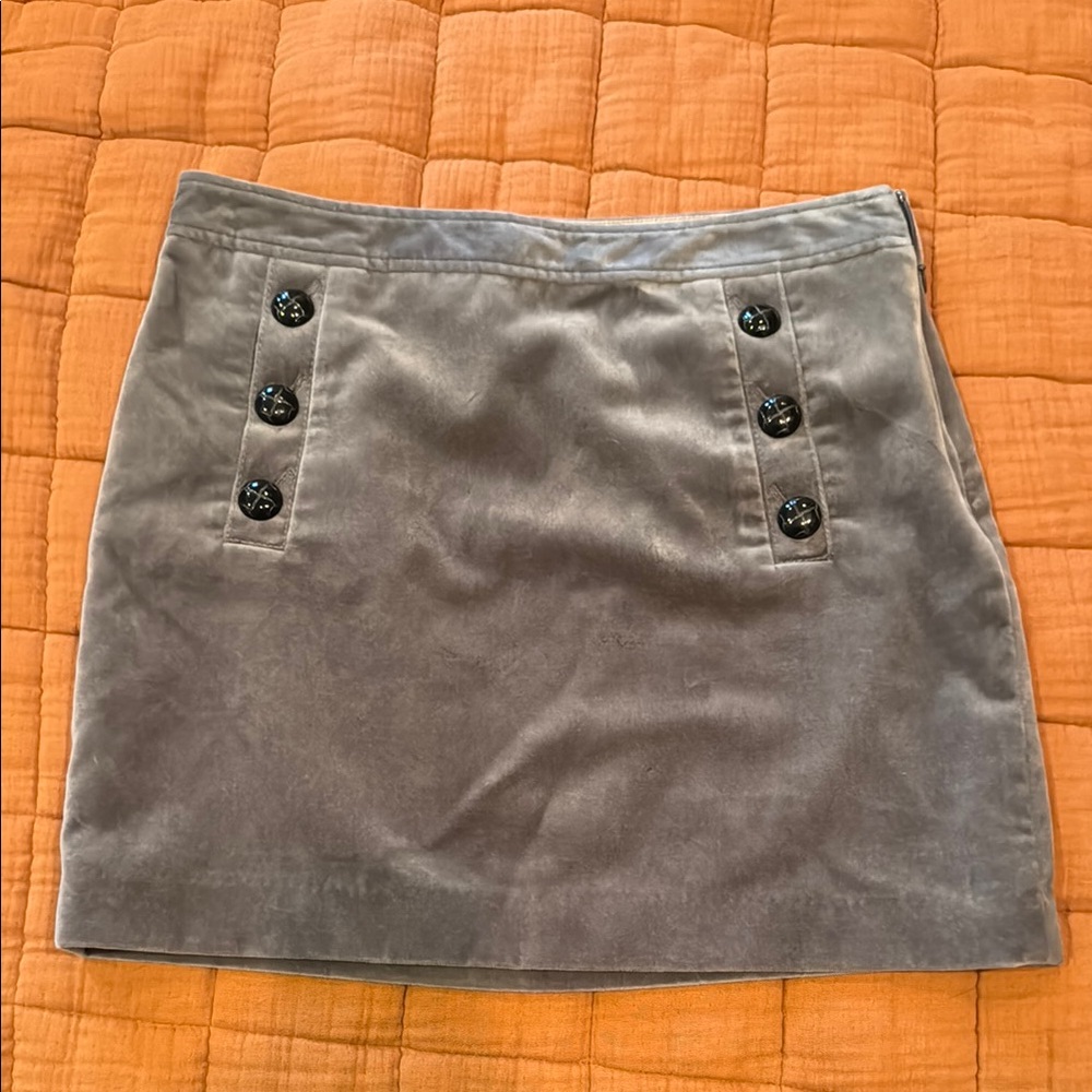 Banana Republic Silver Mini Pencil Skirt Work